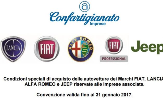 CONVENZIONE FIAT-CONFARTIGIANATO PER ACQUISTO MEZZI E AUTOMEZZI