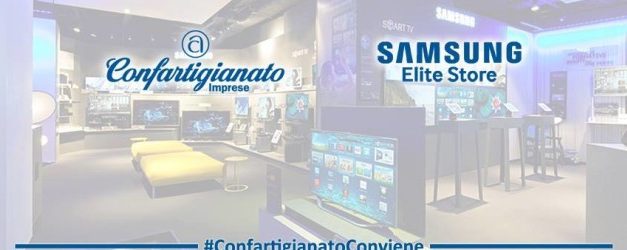 CONVENZIONE CONFARTIGIANATO-SAMSUNG ITALIA-Sconti fino al 44% per prodotti della tecnologia