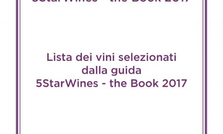 VINITALY-3 vini di StoreSardinia tra i migliori d’Italia. Inseriti nella prestigiosa guida “5 Stars Wines THE BOOK 2017″