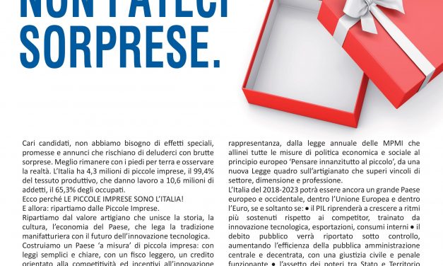 LE PROPOSTE DI CONFARTIGIANATO SARDEGNA “PER TORNARE A CRESCERE”