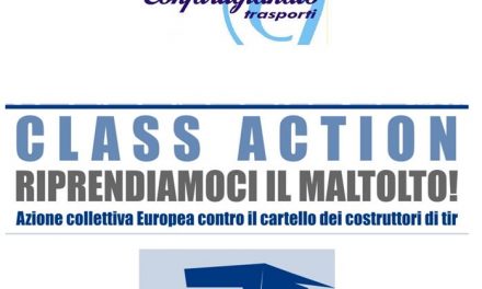 TRASPORTO MERCI – Al via le richieste di risarcimento per gli autotrasportatori. Da Confartigianato Trasporti una class action contro il “cartello dei Tir”.