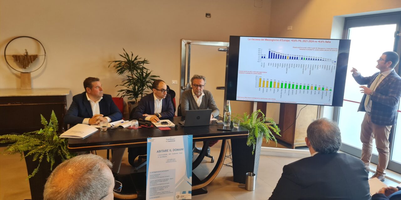 EDILIZIA E INNOVAZIONE – A Oristano dialogo tra Sistema Casa e Intelligenza Artificiale per una Sardegna che costruisce il futuro. Il comparto delle costruzioni cresce e si evolve e affronta opportunità e difficoltà delle nuove tecnologie. Quasi 23mila imprese, 42mila addetti e 1miliardo e 300milioni di euro di valore aggiunto. Giacomo Meloni (Presidente Confartigianato Sardegna): “Il settore deve affrontare sfide per sostenibilità, innovazione, demografia e mercato. Binomio edilizia e Intelligenza Artificiale per rivoluzionare il lavoro e i rapporti con la società”.