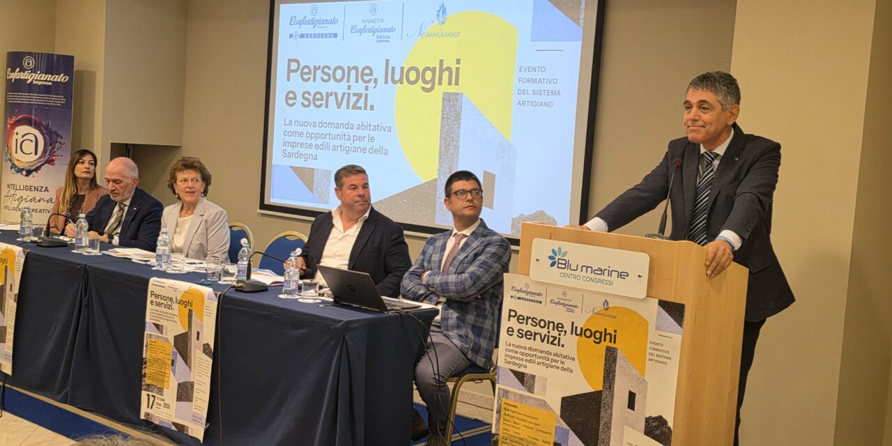 EDILIZIA E ABITARE – Ecco la “condizione dell’abitare” dell’Isola: case vuote, nuovi bisogni e costi in aumento ma anche tanti immobili da recuperare e rigenerare. Presentato a Olbia lo studio di Confartigianato Sardegna e Nomisma su come cambiano edilizia e domanda abitativa nell’Isola. Giacomo Meloni (Confartigianato Sardegna): “La casa deve tornare ad essere un fattore di coesione sociale e di sviluppo diffuso”.